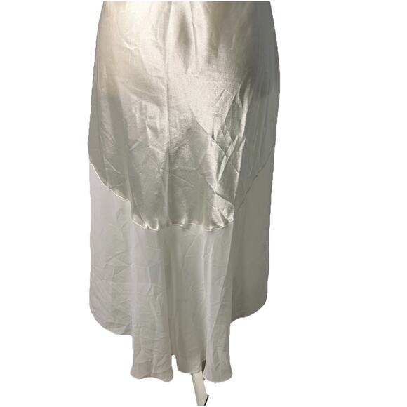Vintage Bridal Slip Dress XL Ivory Lace Beaded Satin Nightgown No Tags - Picture 5 of 8